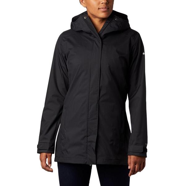 Columbia Splash A Little II Rain Jacket Black For Women's NZ28763 New Zealand